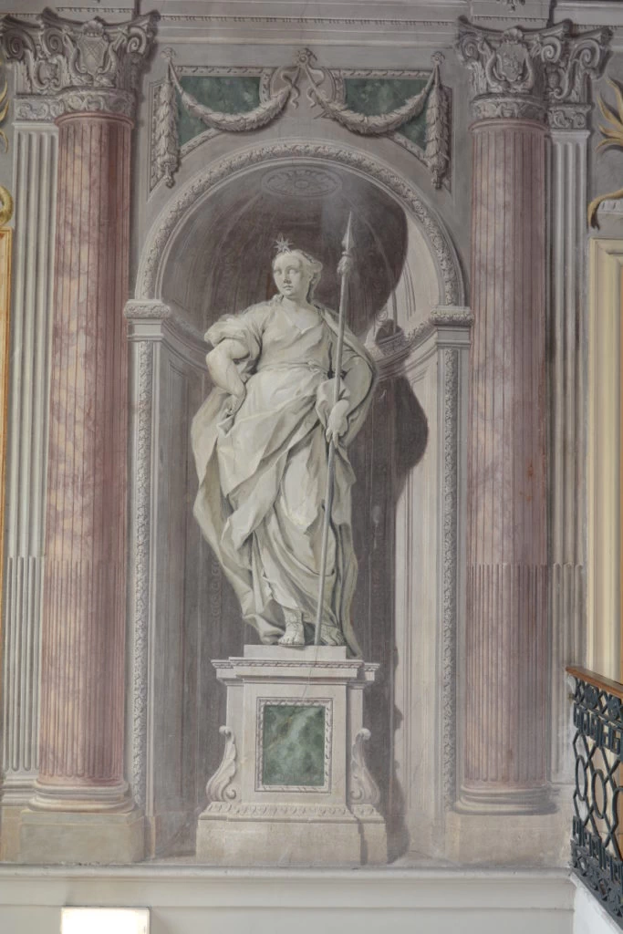  85-Sante Cattaneo-Allegoria della nobiltà, 1781 - Palazzo Calini ai Fiumi, Brescia 